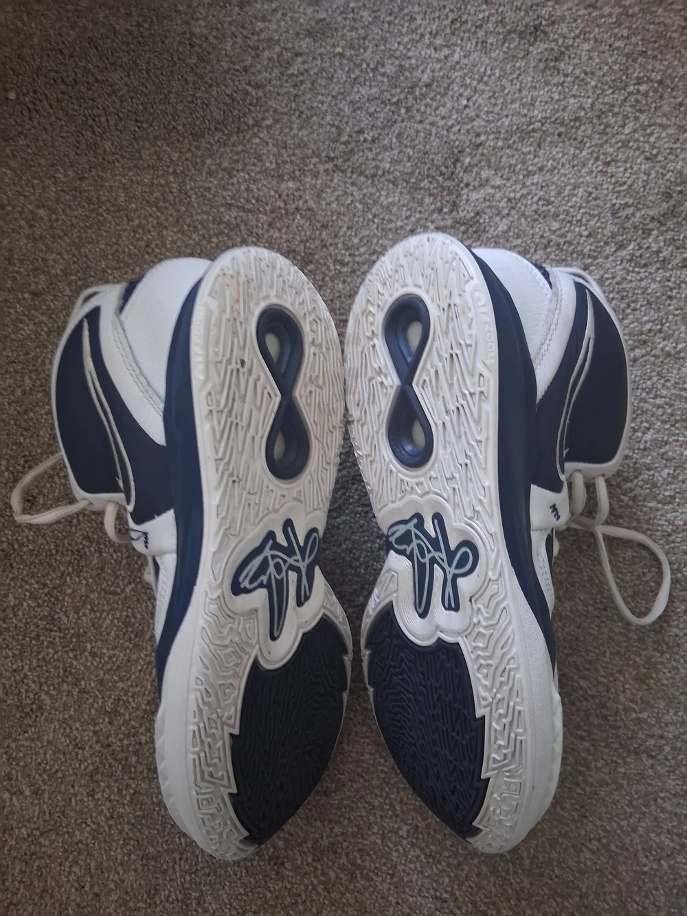 Nike Air Flight Lite Mid Men’s Size 10 Navy White Sneakers DO9616-400